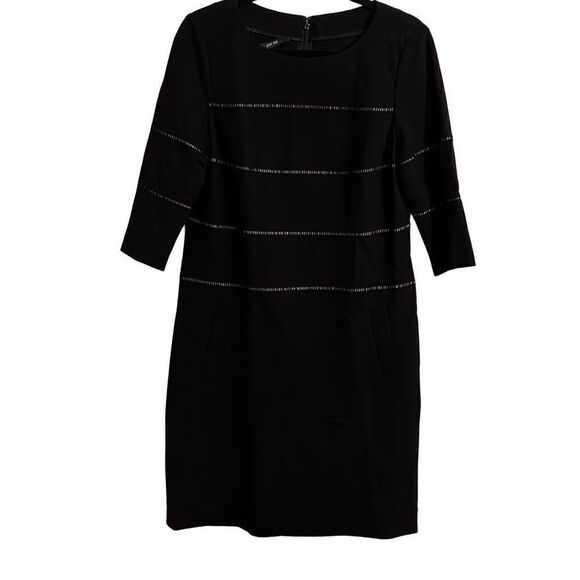Per Se Black 3/4 Sleeve Office Dress, Women’s Size 10 - Picture 1 of 9